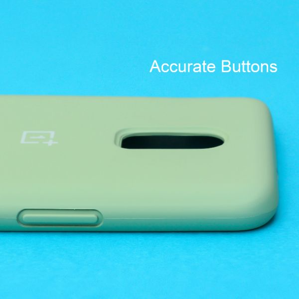 Light Green Original Silicone case for Oneplus 6T - The Hatke