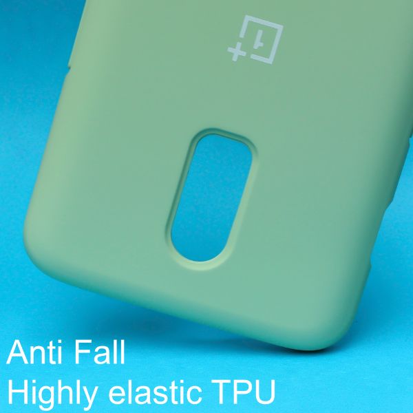 Light Green Original Silicone case for Oneplus 6T - The Hatke