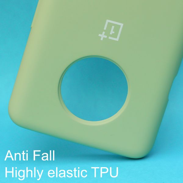 Light Green Original Silicone case for Oneplus 7T - The Hatke