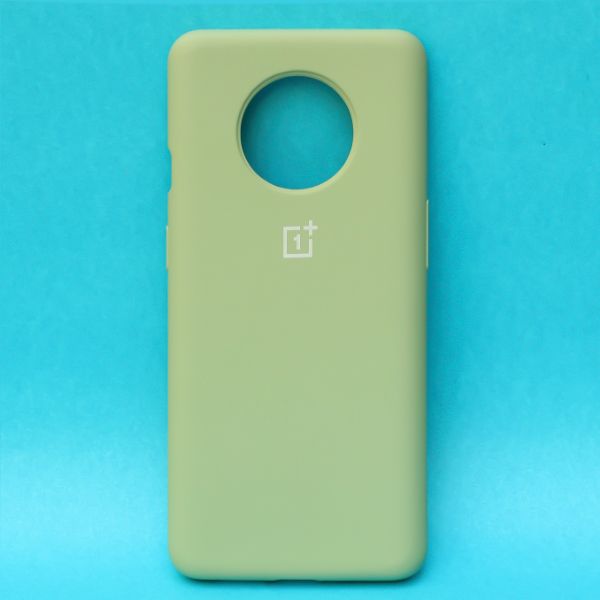 Light Green Original Silicone case for Oneplus 7T - The Hatke