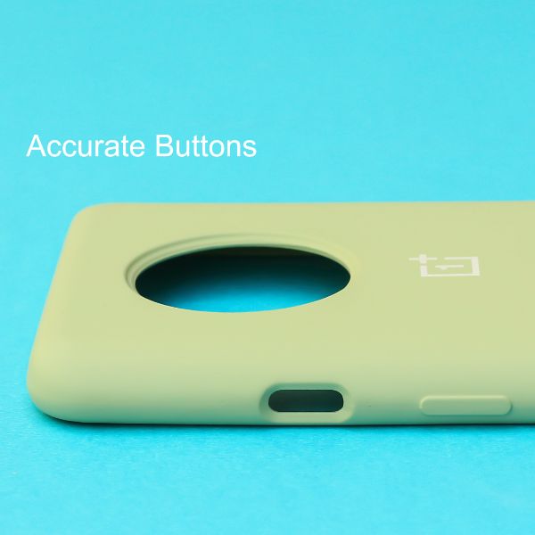 Light Green Original Silicone case for Oneplus 7T - The Hatke