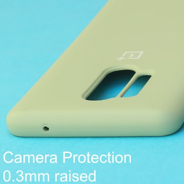 Light Green Original Silicone case for Oneplus 8 Pro - The Hatke