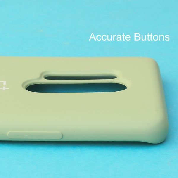 Light Green Original Silicone case for Oneplus 8 Pro - The Hatke