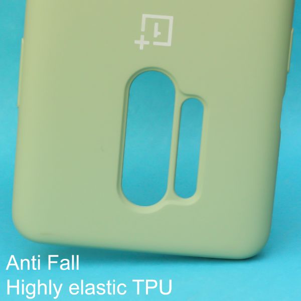 Light Green Original Silicone case for Oneplus 8 Pro - The Hatke