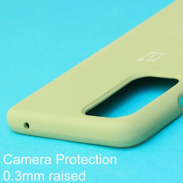 Light Green Original Silicone case for Oneplus 8t - The Hatke