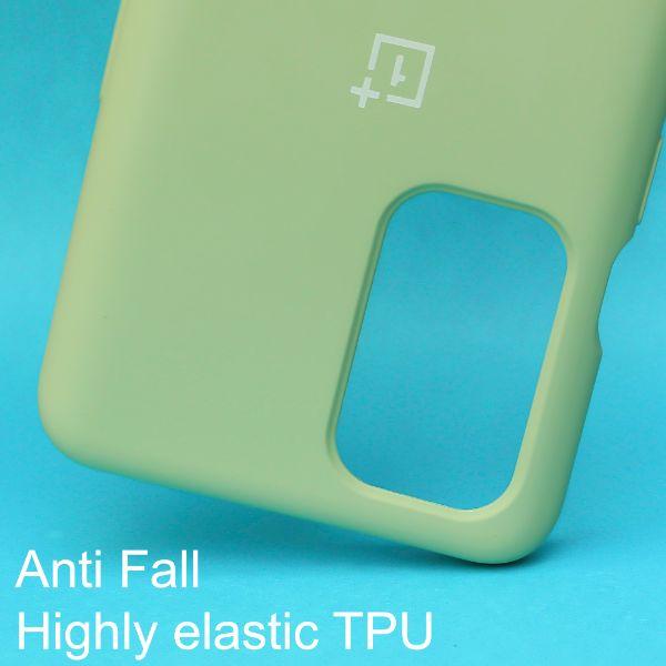 Light Green Original Silicone case for Oneplus 9 Pro - The Hatke