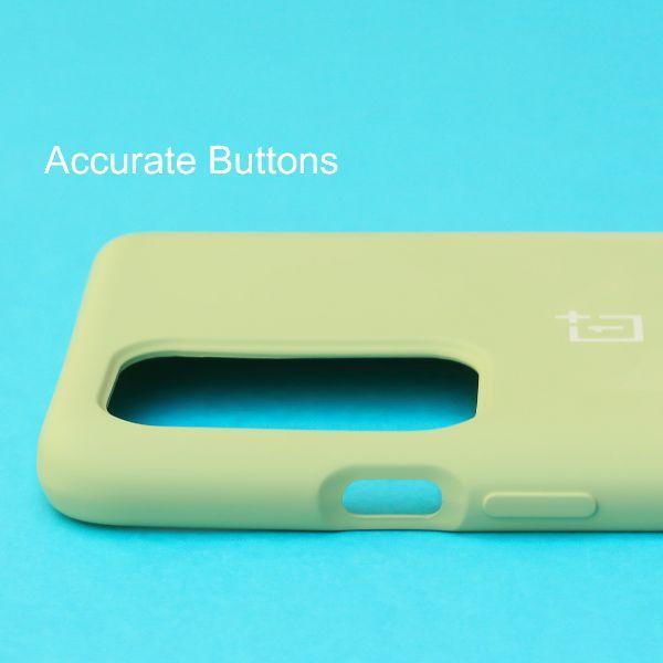 Light Green Original Silicone case for Oneplus 9r - The Hatke
