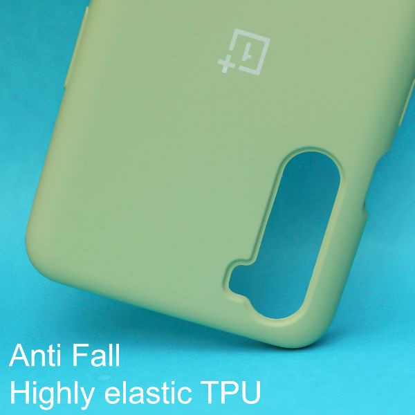 Light Green Original Silicone case for Oneplus Nord - The Hatke