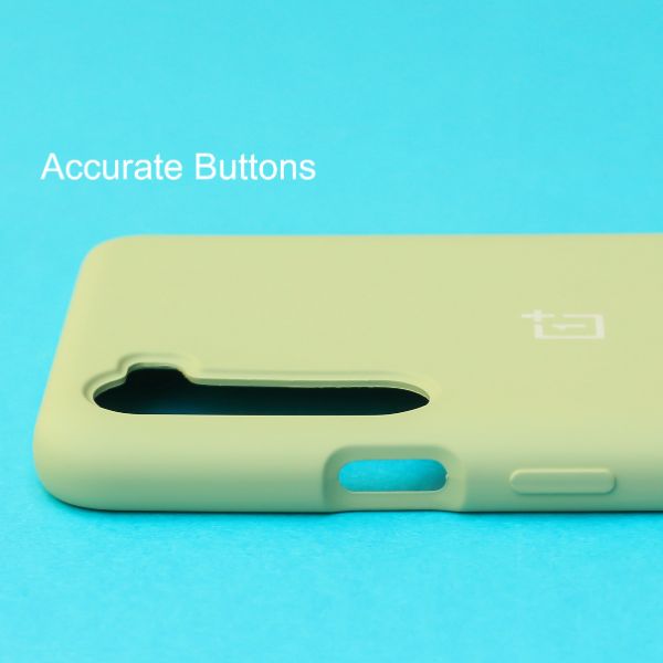 Light Green Original Silicone case for Oneplus Nord - The Hatke