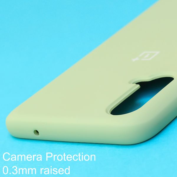Light Green Original Silicone case for Oneplus Nord CE - The Hatke