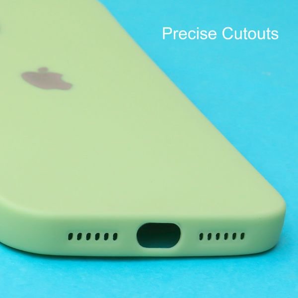 Light Green Spazy Silicone Case for Apple Iphone 12 - The Hatke