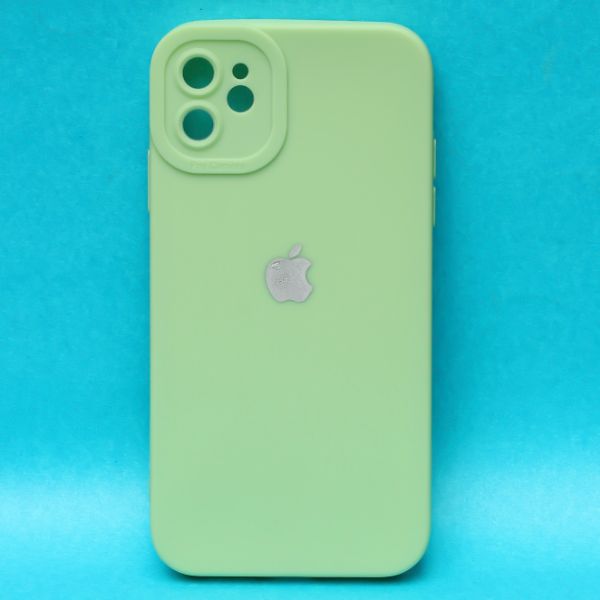 Light Green Spazy Silicone Case for Apple Iphone 12 - The Hatke