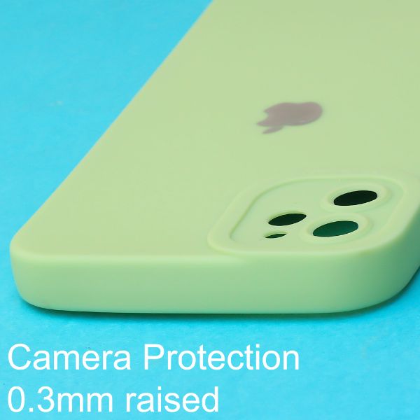 Light Green Spazy Silicone Case for Apple Iphone 12 - The Hatke