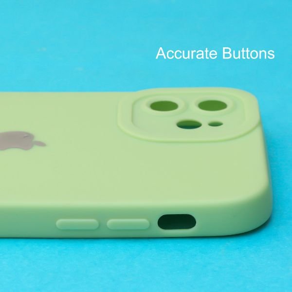 Light Green Spazy Silicone Case for Apple Iphone 12 - The Hatke
