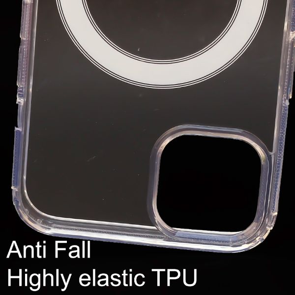 MagSafe Clear Transparent Silicone case for Apple iphone 12 - The Hatke