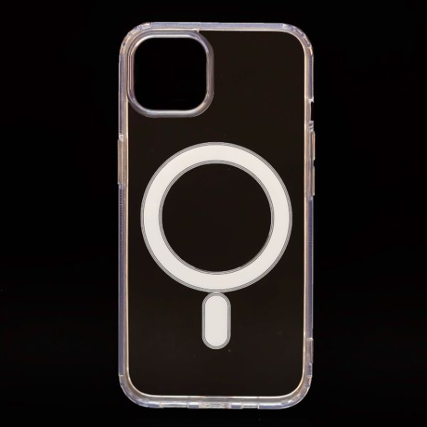 MagSafe Clear Transparent Silicone case for Apple iphone 14 - The Hatke