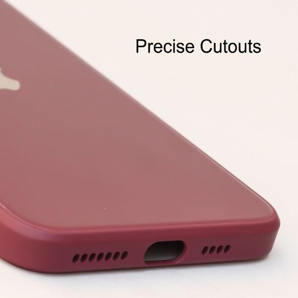 Mehroon camera Safe mirror case for Apple Iphone 12 Pro - The Hatke