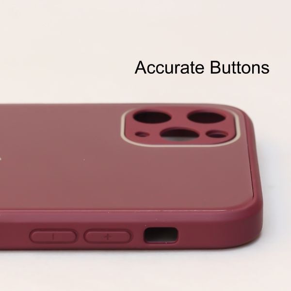 Mehroon camera Safe mirror case for Apple Iphone 14 Pro Max - The Hatke