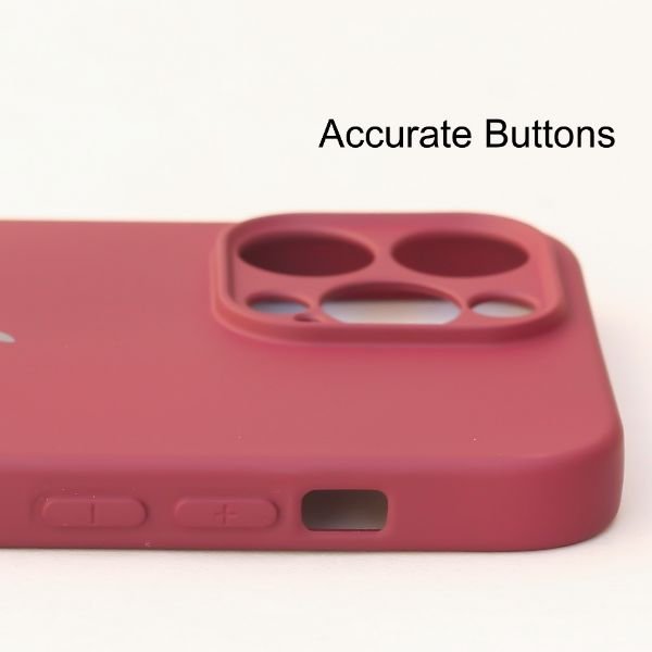 Mehroon Original Camera Silicone Case for Apple Iphone 16 pro - The Hatke