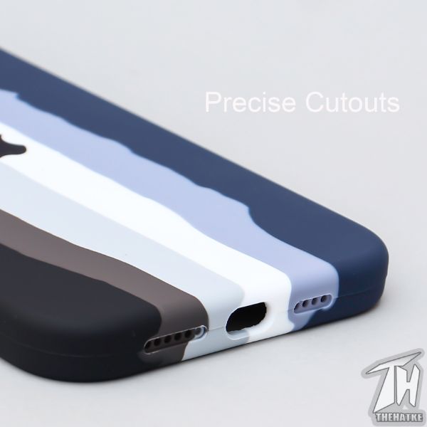 Monochrome Silicone Case for Apple iphone 12 - The Hatke