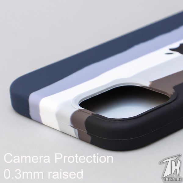Monochrome Silicone Case for Apple iphone 12 Pro Max - The Hatke