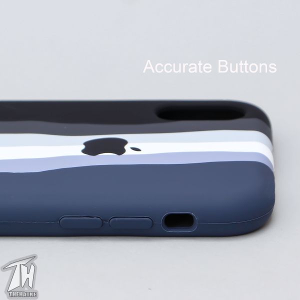 Monochrome Silicone Case for Apple iphone X/Xs - The Hatke
