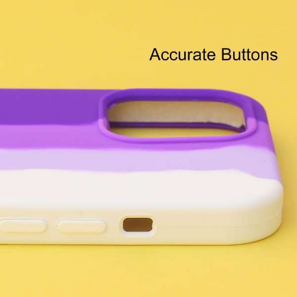 Orchid Rainbow Silicone Case for Apple iphone 12 Pro Max - The Hatke