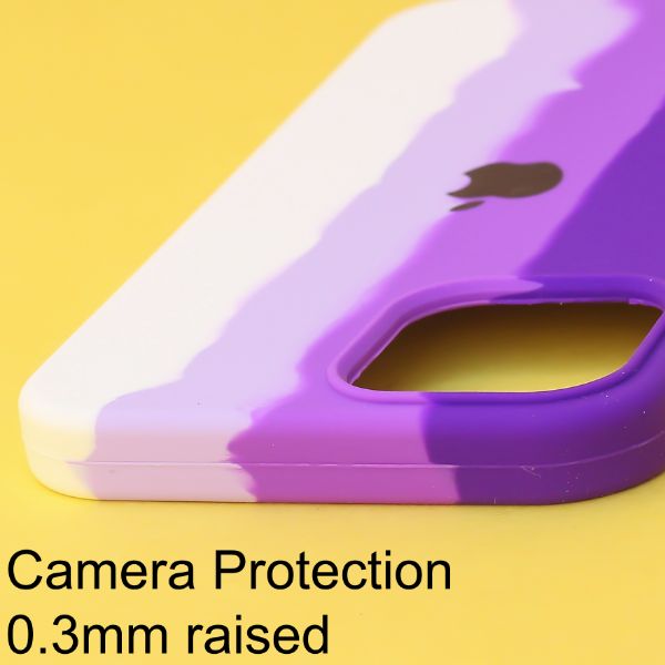 Orchid Rainbow Silicone Case for Apple iphone 12 Pro Max - The Hatke