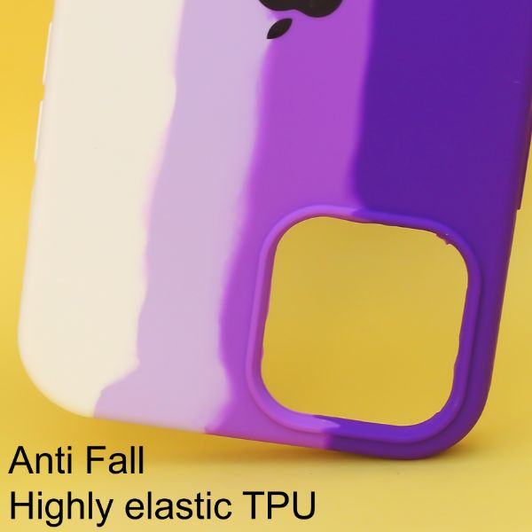 Orchid Rainbow Silicone Case for Apple iphone 12 Pro Max - The Hatke