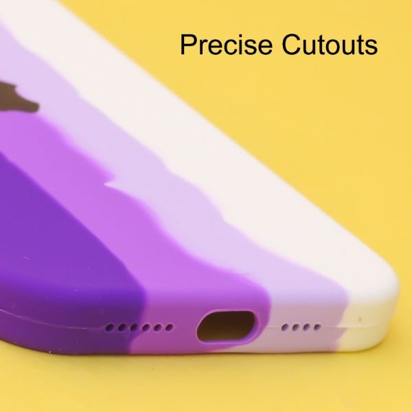 Orchid Rainbow Silicone Case for Apple iphone 12 Pro Max - The Hatke
