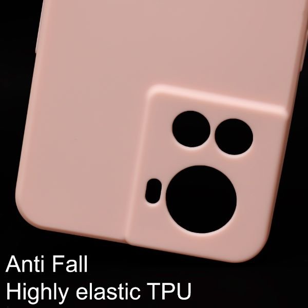 Peach Candy Silicone Case for Oneplus 10R - The Hatke