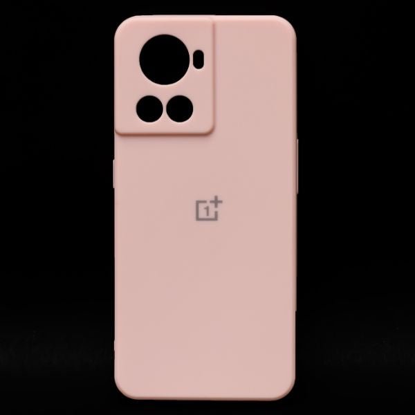 Peach Candy Silicone Case for Oneplus 10R - The Hatke