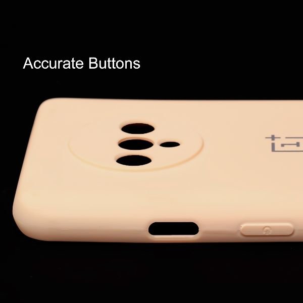 Peach candy silicone case for Oneplus 7T - The Hatke