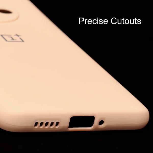 Peach candy silicone case for Oneplus 7T - The Hatke