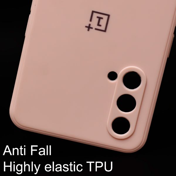 Peach Candy Silicone Case for Oneplus Nord CE - The Hatke