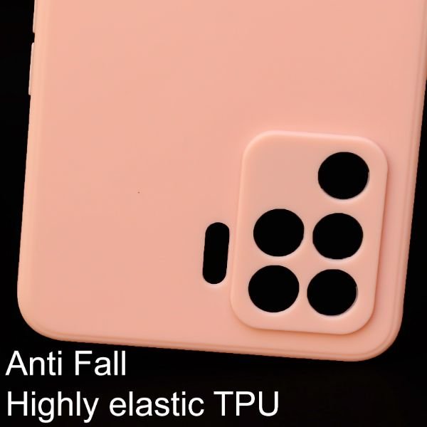 Peach Candy Silicone Case for Oppo F19 Pro - The Hatke