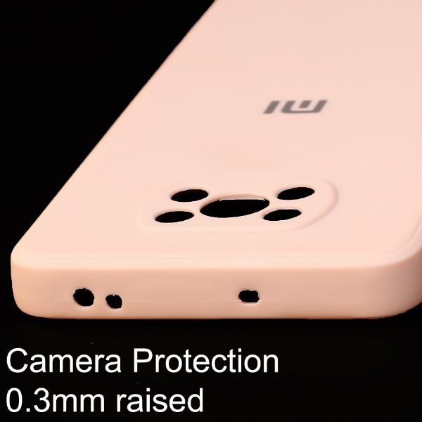 Peach Candy Silicone Case for Poco X3 - The Hatke