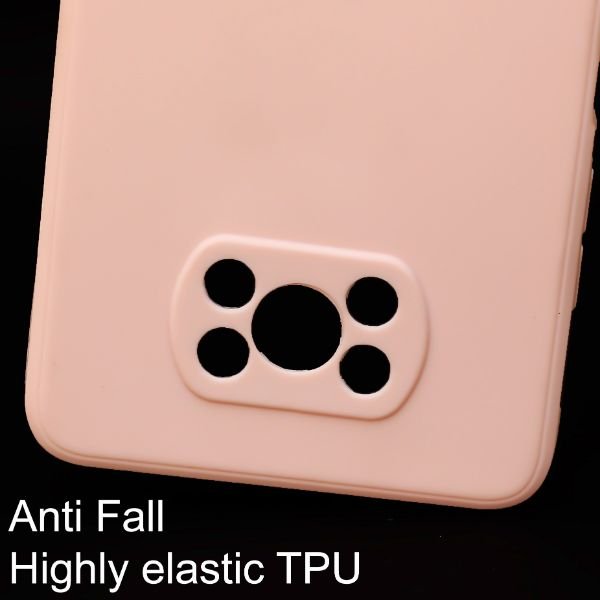 Peach Candy Silicone Case for Poco X3 Pro - The Hatke