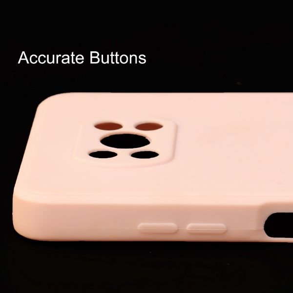 Peach Candy Silicone Case for Poco X3 Pro - The Hatke