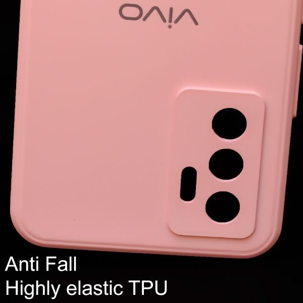 Peach Candy Silicone Case for Vivo V23e - The Hatke