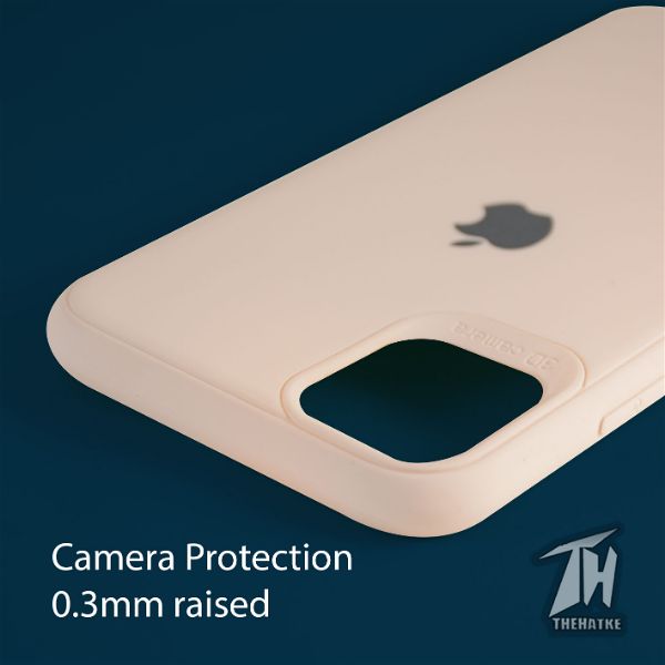 Peach Silicone Case for Apple iphone 12 - The Hatke