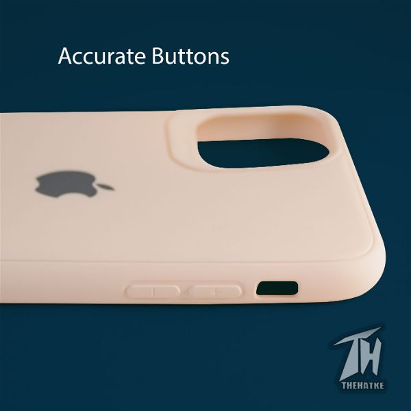 Peach Silicone Case for Apple iphone 12 - The Hatke