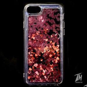 Pink Glitter Heart Case For Apple iphone 6/6s