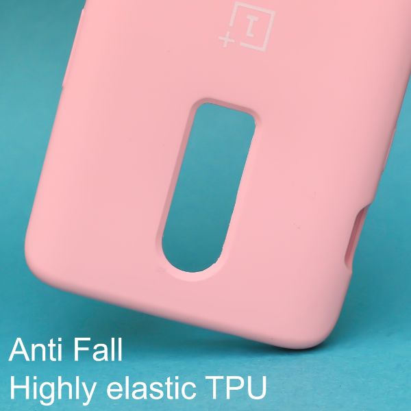 Pink Original Silicone case for Oneplus 6 - The Hatke