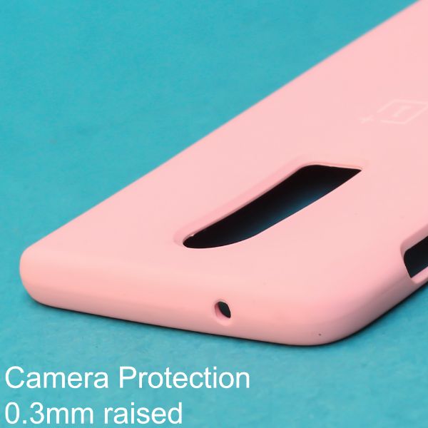 Pink Original Silicone case for Oneplus 6 - The Hatke