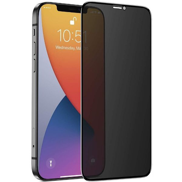 Privacy Glass Screen Protector for Apple Iphone 12 mini - The Hatke
