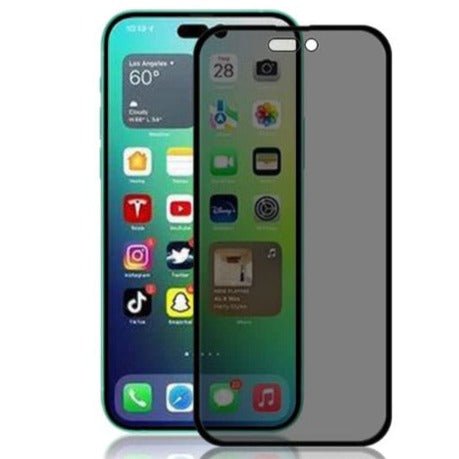 Privacy Glass Screen Protector for Apple Iphone 14 Pro - The Hatke