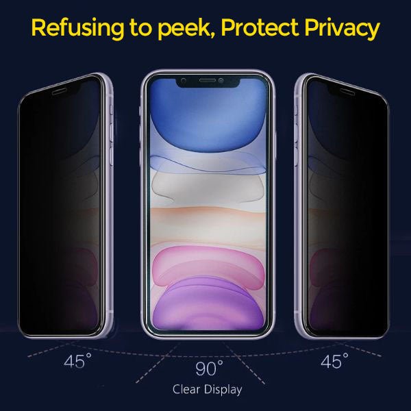 Privacy Glass Screen Protector for Apple Iphone X/Xs - The Hatke