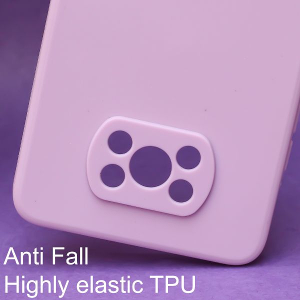 Purple Candy Silicone Case for Poco X3 - The Hatke