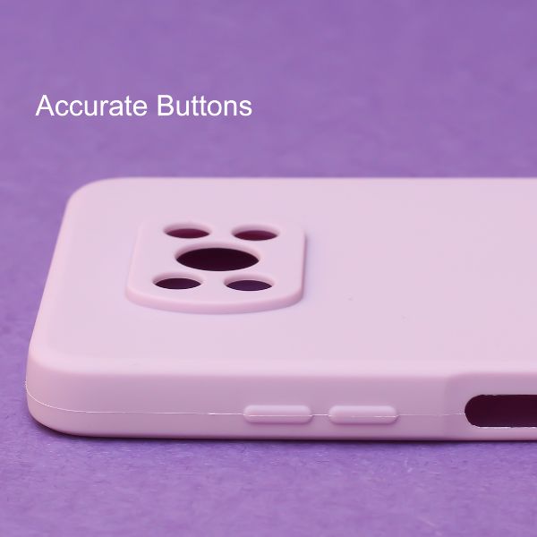 Purple Candy Silicone Case for Poco X3 - The Hatke